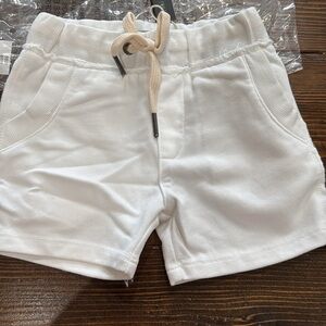 Classic White Kids Shorts